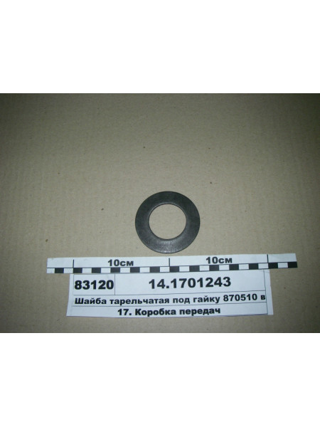 Картинка товара Шайба вала вторичного (тарельчатая) под гайку 870510 (пр-во КАМАЗ)