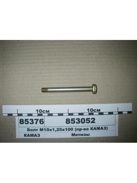 Картинка товара Болт М10х1, 25x100 (Н.Човни)