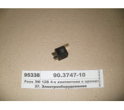 Реле ЕМ 12В 4-х контактна з кронштейном (Пенза)