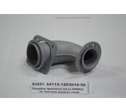 Патрубок приймальний L=147мм, H=155мм довгий лівий (вир-во КАМАЗ)