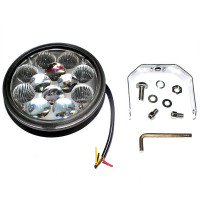 Фара LED круглая 36W, 12 ламп, гибридный луч 12/24...