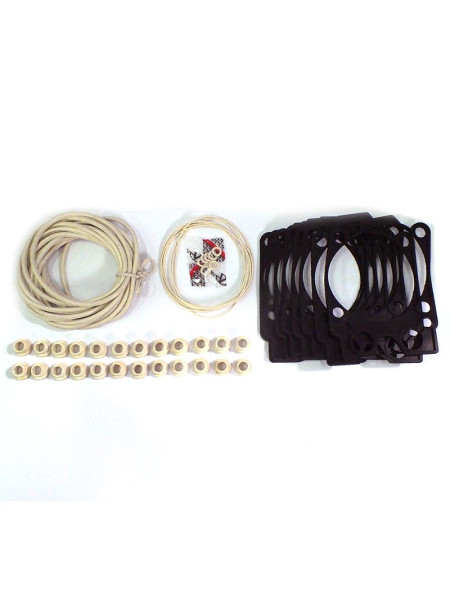 Картинка товара Р / к головки блоку (5 найменувань 72шт) бел. силікон   черн. прокл. (GS-V)