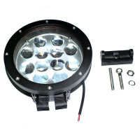 Фара LED кругла 60W, 12 ламп,  вузький промінь 12/...