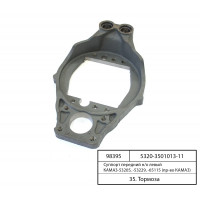 Супорт передній н/зр лівий КАМАЗ-53205, -53229, -6...