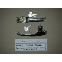 Ручка дверей зовнішня (пара з ключами)...